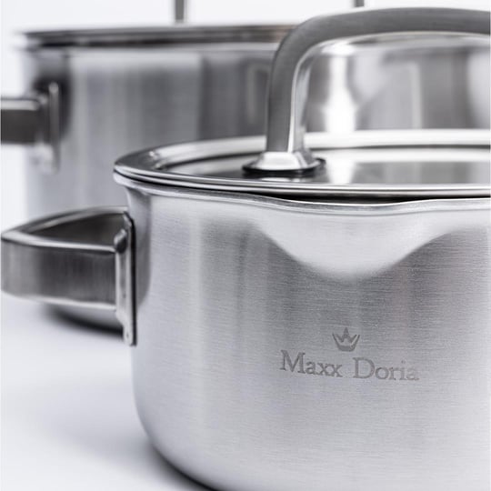 Maxx Doria Steel Forge 8 Parça Tencere Takımı
