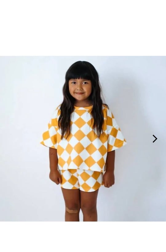 Laciel Paris Damalı Unisex 2li Takım - Sarı