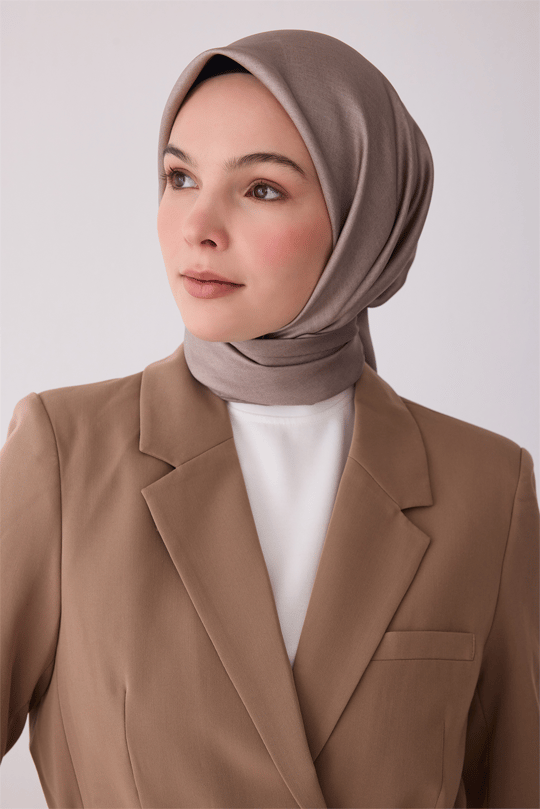 Vizon Düz Desen %100 Twill İpek Eşarp 4305 - 07