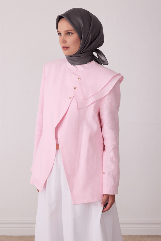 Antrasit Soyut Desen %100 Twill İpek Eşarp 4428-34
