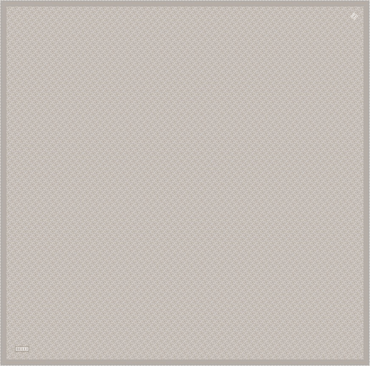Bej Klasik Desen %100 Twill İpek Eşarp 4317-05