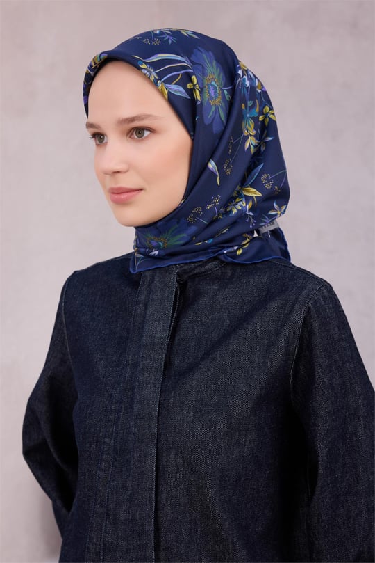 {URUNSEO_TITLE} | BELLI | BELLİ İPEK EŞARP | BELLİ ÇİÇEK DESEN İPEK EŞARP 4210D (TWILL) LACİVET - 53