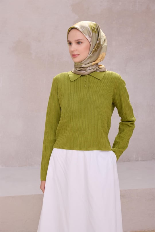 {URUNSEO_TITLE} | BELLI | BELLİ İPEK EŞARP | BELLİ ÇİÇEK DESEN İPEK EŞARP 4219D (TWILL) HAKİ - 55