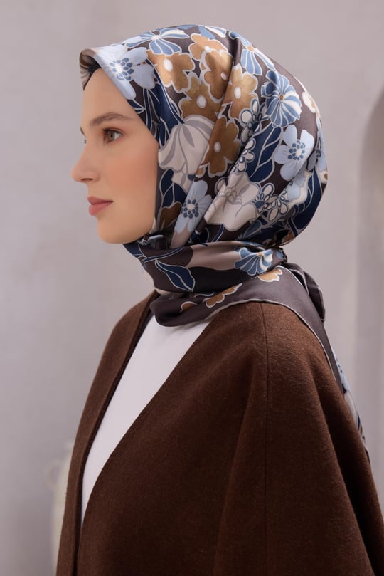{URUNSEO_TITLE} | BELLI | BELLİ İPEK EŞARP | BELLİ ÇİÇEK DESEN İPEK EŞARP 4220D (TWILL) - 41