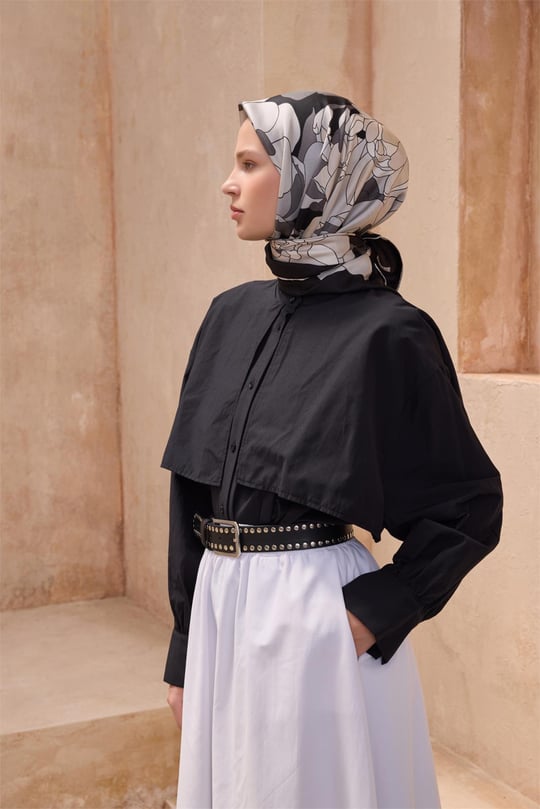{URUNSEO_TITLE} | BELLI | BELLİ İPEK EŞARP | BELLİ ÇIÇEK DESENI İPEK EŞARP 4127D TWILL - 88