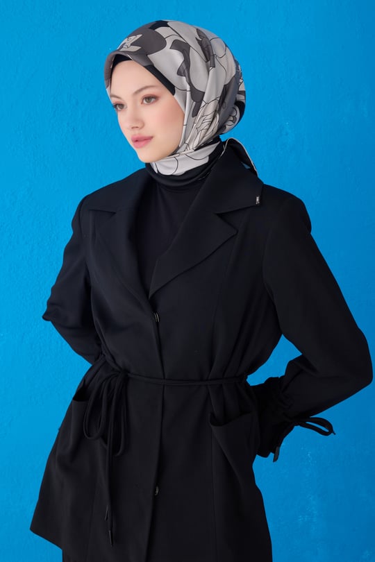 {URUNSEO_TITLE} | BELLI | BELLİ İPEK EŞARP | BELLİ ÇIÇEK DESENI İPEK EŞARP 4127D TWILL - 88