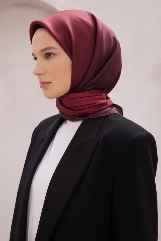 {URUNSEO_TITLE} | BELLI | BELLİ İPEK EŞARP | BELLİ DEGRADE DESEN İPEK EŞARP 4224D (TWILL) VİŞNE ÇÜRÜĞÜ - 83