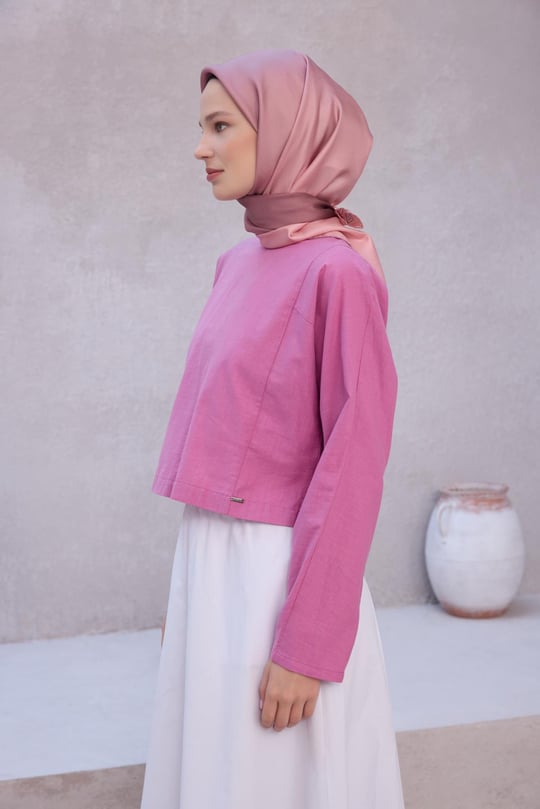 {URUNSEO_TITLE} | BELLI | BELLİ İPEK EŞARP | BELLİ DEGRADE DESEN İPEK EŞARP 4224D (TWILL) PUDRA - 03