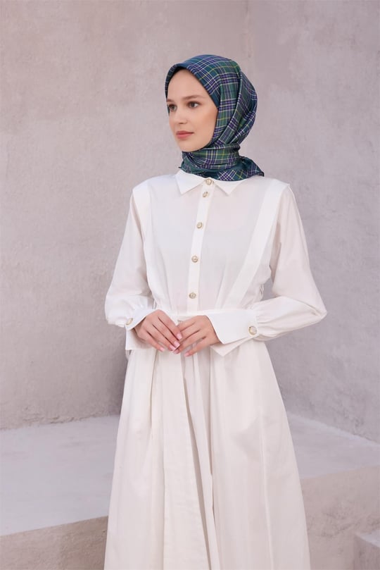 {URUNSEO_TITLE} | BELLI | BELLİ İPEK EŞARP | BELLİ EKOSE DESEN İPEK EŞARP 4218D (TWILL) HAKİ - 50