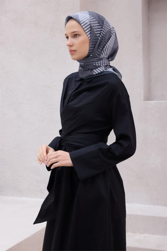 {URUNSEO_TITLE} | BELLI | POLYESTER EŞARP | BELLİ EKOSE DESEN NOVA GRİ EŞARP 1005