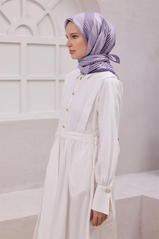 {URUNSEO_TITLE} | BELLI | POLYESTER EŞARP | BELLİ EKOSE DESEN NOVA MOR EŞARP 1005