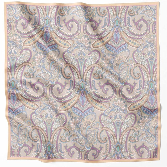 {URUNSEO_TITLE} | BELLI | BELLİ İPEK EŞARP | BELLİ ETNİK DESEN İPEK EŞARP 4202D (TWILL) BEJ - 33