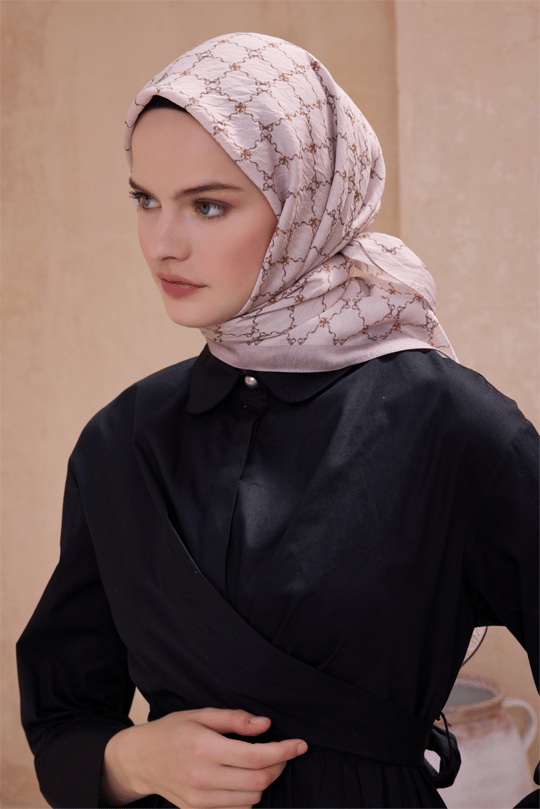 BELLİ FİYONK DESEN PAULİSTA PUDRA EŞARP 10