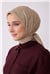 Belli Fresh Bej Çiçek Desen Soft Eşarp 4001 - 03
