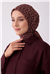 Belli Fresh Bordo Çiçek Desen Soft Eşarp 4001 - 40