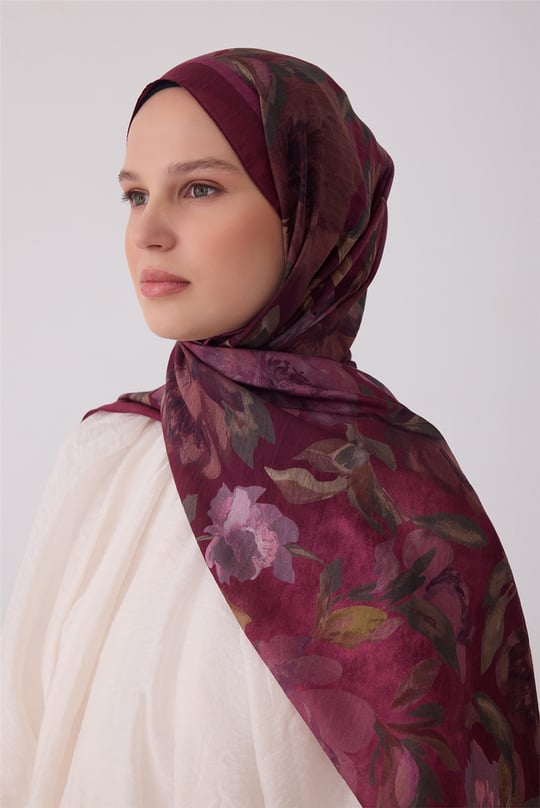 Belli Fresh Çiçek Desen Çiçek Desen Sanda Şal 1362-79 - 79