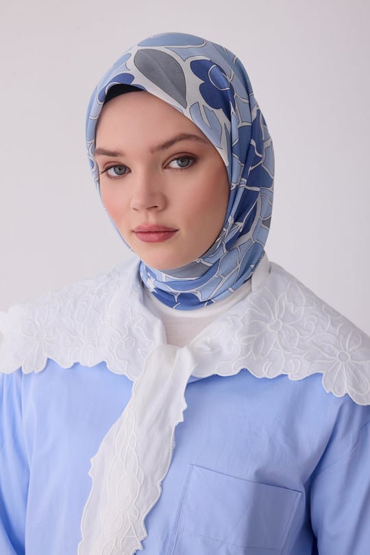 Belli Fresh Etnik Desen Vual Eşarp 3287 - 15