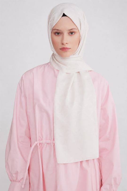 Belli Fresh Geometrik Desen Beyaz Capri Şal 1 - 247772