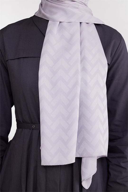 Belli Fresh Geometrik Desen Gümüş Capri Şal 2 - 247781