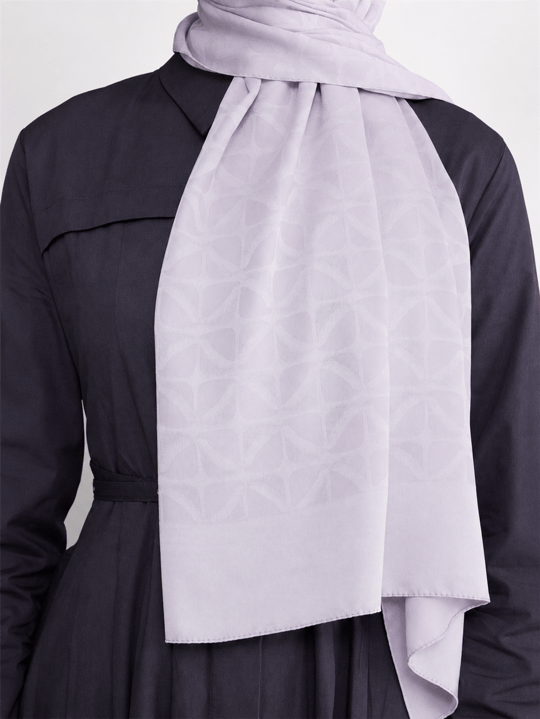 Belli Fresh Geometrik Desen Gümüş Capri Şal 1 - 247781