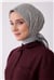 Belli Fresh Gri Çiçek Desen Soft Eşarp 4001 - 20
