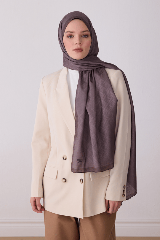 BELLİ FRESH MONOGRAM EŞARP