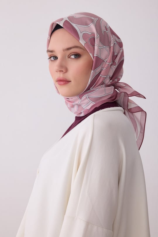 Belli Fresh Pudra Etnik Desen Vual Eşarp 3287 - 16