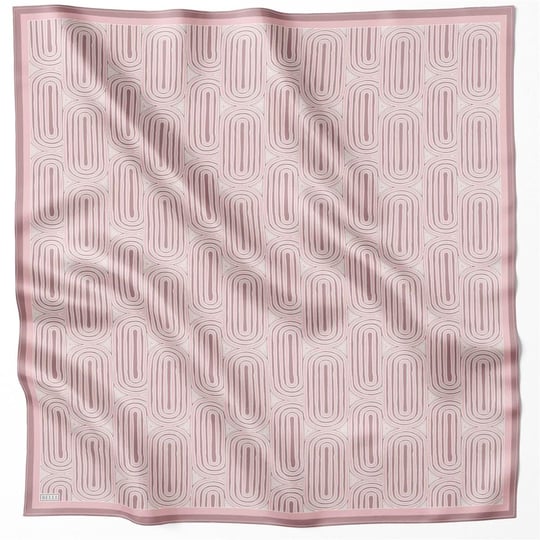 BELLİ GEOMETİK DESEN İPEK EŞARP 4209D (TWILL) PUDRA - 03