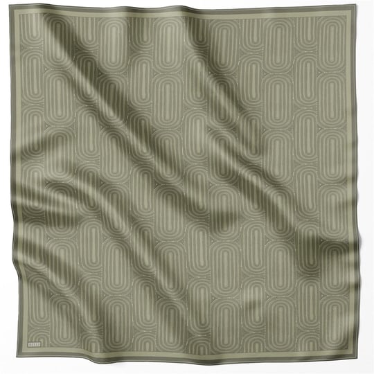 {URUNSEO_TITLE} | BELLI | BELLİ İPEK EŞARP | BELLİ GEOMETİK DESEN İPEK EŞARP 4209D (TWILL) HAKİ - 82