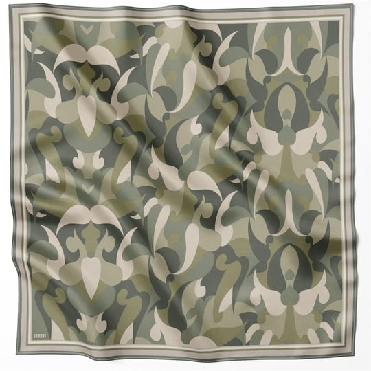 {URUNSEO_TITLE} | BELLI | BELLİ İPEK EŞARP | BELLİ GEOMETİK DESEN İPEK EŞARP 4213D (TWILL) HAKİ - 33