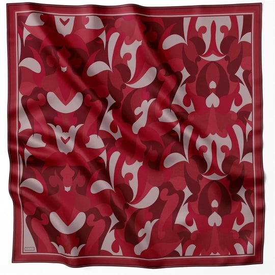 {URUNSEO_TITLE} | BELLI | BELLİ İPEK EŞARP | BELLİ GEOMETİK DESEN İPEK EŞARP 4213D (TWILL) BORDO - 86