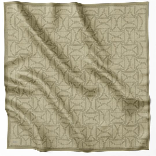 {URUNSEO_TITLE} | BELLI | BELLİ İPEK EŞARP | BELLİ GEOMETİK DESEN İPEK EŞARP 4221D (TWILL) HAKİ - 81