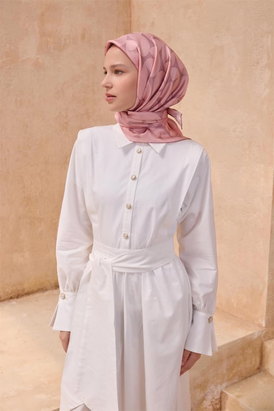 {URUNSEO_TITLE} | BELLI | BELLİ İPEK EŞARP | BELLİ GEOMETRIK DESEN İPEK EŞARP 4117D TWILL - 86
