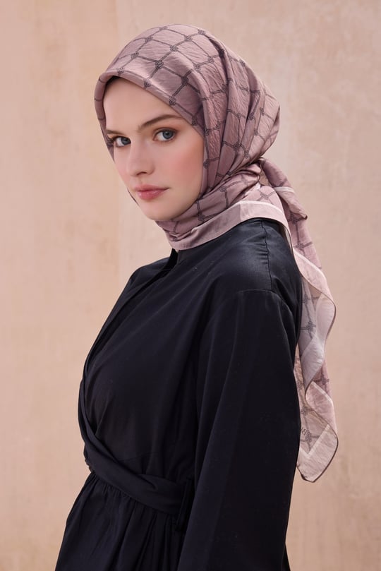 BELLİ GEOMETRİK DESEN PAULİSTA VİZON EŞARP 9