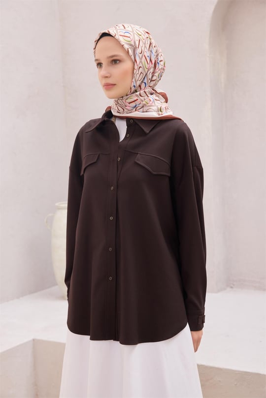 {URUNSEO_TITLE} | BELLI | POLYESTER EŞARP | BELLİ İMZA DESEN NOVA KİREMİT EŞARP 1013