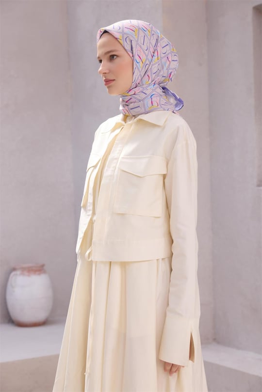 {URUNSEO_TITLE} | BELLI | POLYESTER EŞARP | BELLİ İMZA DESEN NOVA MOR EŞARP 1013