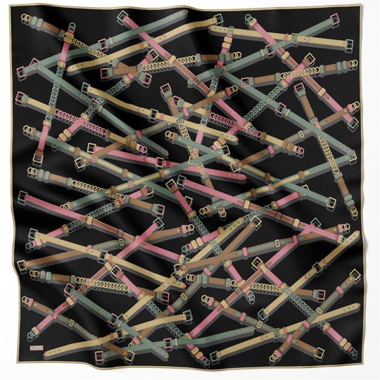 {URUNSEO_TITLE} | BELLI | BELLİ İPEK EŞARP | BELLİ KEMER DESEN İPEK EŞARP 4200D (TWILL) KAHVE PEMBE - 82