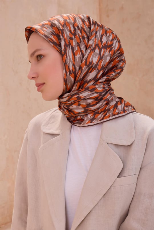 {URUNSEO_TITLE} | BELLI | BELLİ İPEK EŞARP | BELLİ LEOPAR DESEN İPEK EŞARP 4103D TWILL - 86