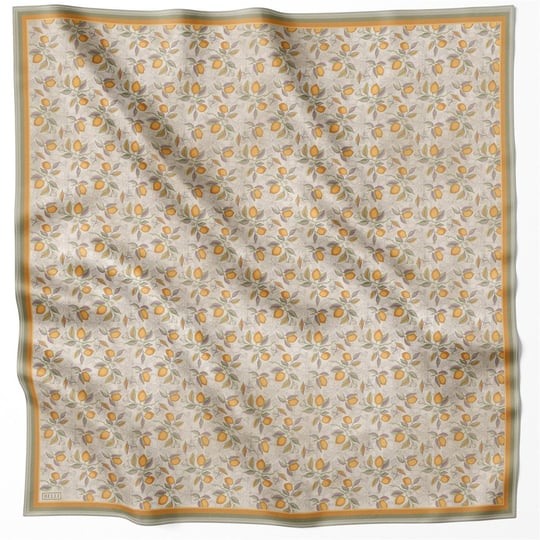 BELLİ LİMON İPEK EŞARP 4212D (TWILL) HAKİ - 01