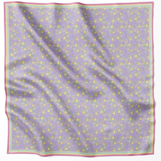 BELLİ LİMON İPEK EŞARP 4212D (TWILL) LİLA - 55