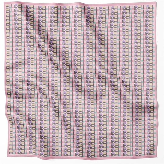 BELLİ LOGO DESEN İPEK EŞARP 4223D (TWILL) PUDRA - 81