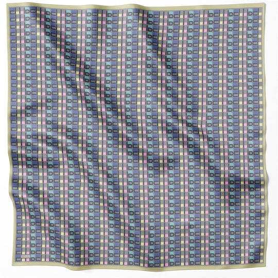 BELLİ LOGO DESEN İPEK EŞARP 4223D (TWILL) TURUNCU PEMBE - 32