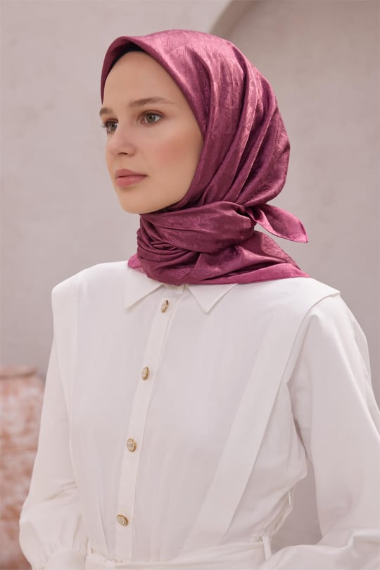 {URUNSEO_TITLE} | BELLI | POLYESTER EŞARP | BELLİ LOGO DESEN J.MONOGRAM FUŞYA EŞARP