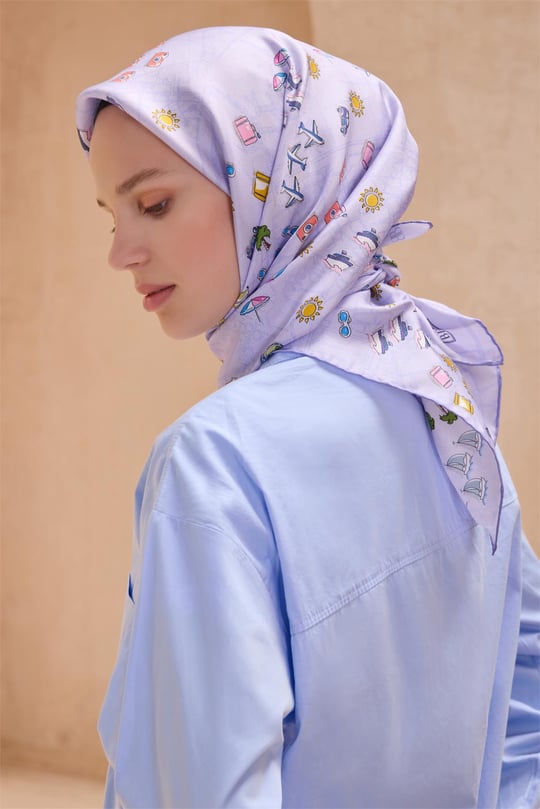 {URUNSEO_TITLE} | BELLI | BELLİ İPEK EŞARP | BELLİ OBJE DESEN İPEK EŞARP 4121D TWILL - 55