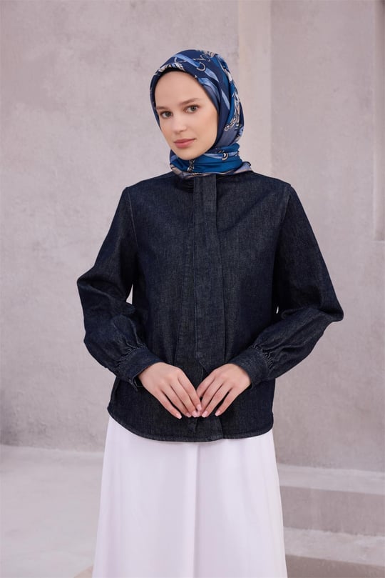 {URUNSEO_TITLE} | BELLI | BELLİ İPEK EŞARP | BELLİ OBJE DESEN İPEK EŞARP 4205D (TWILL) LACİVERT - 84