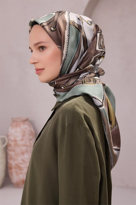 {URUNSEO_TITLE} | BELLI | BELLİ İPEK EŞARP | BELLİ OBJE DESEN İPEK EŞARP 4205D (TWILL) MİNT - 50