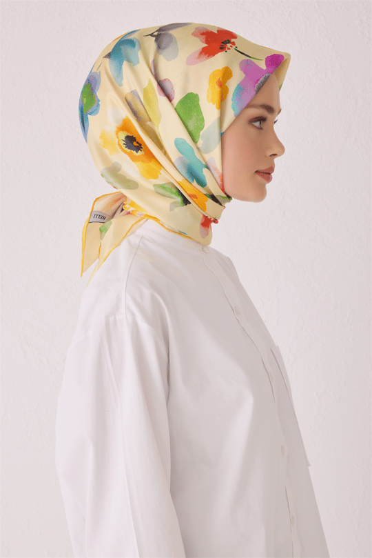 BELLİ SAF İPEK EŞARP 4033D (T) - 83