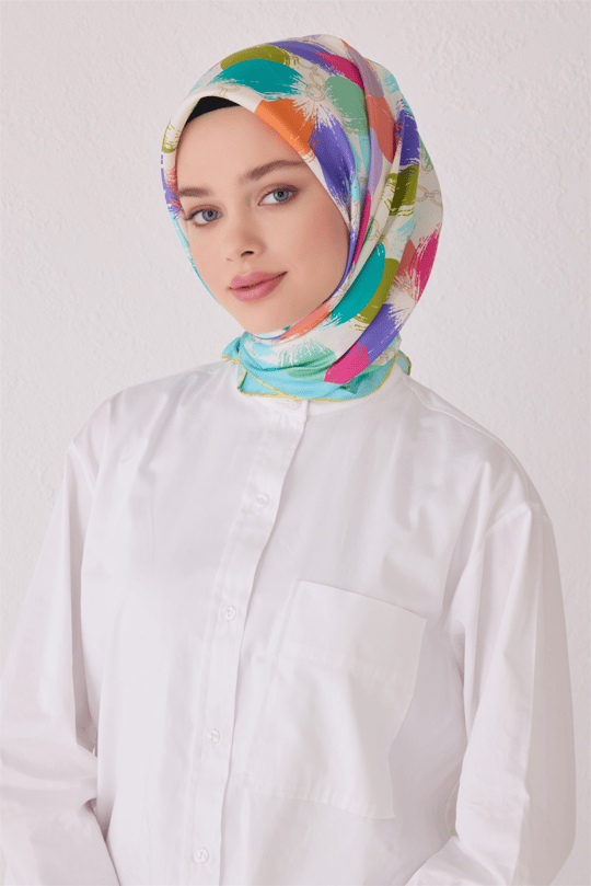 BELLİ SAF İPEK EŞARP 4038D (T) - 31