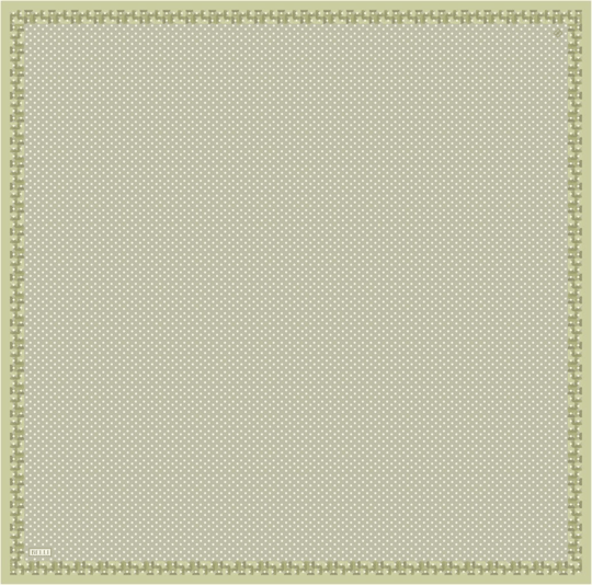 Haki Mint Klasik Desen %100 Twill İpek Eşarp 4326-85