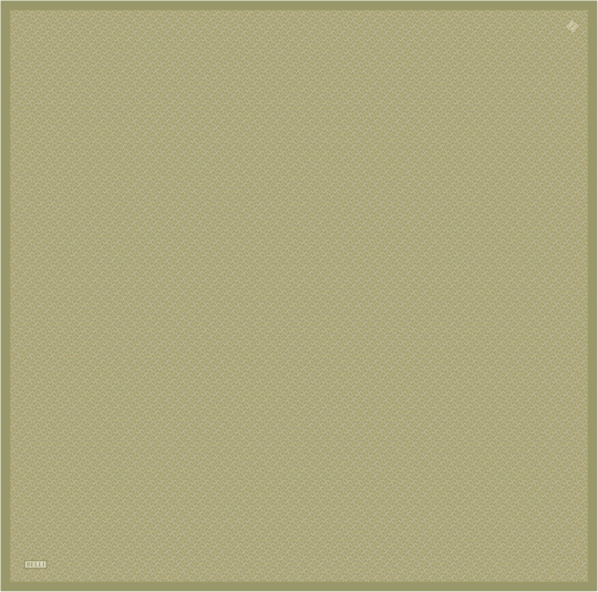 Hardal Klasik Desen %100 Twill İpek Eşarp 4317-88